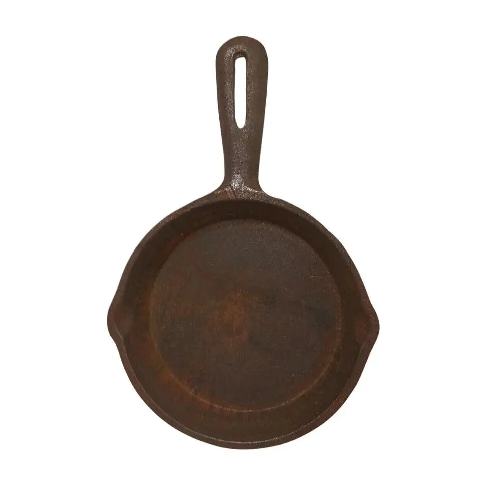 Cast Iron EGG Fry Skillet Butter Pan Handle 6